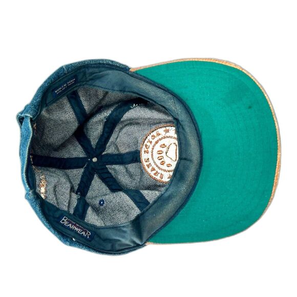 Boyds Bears Womens Hat Denim Suede Baseball Cap Vintage Bearwear Friends - Picture 6 of 6